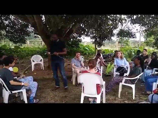 A child protection training group in session